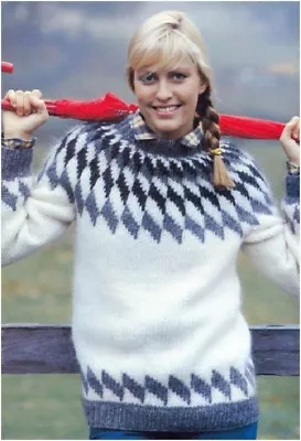 Ladies' Chunky Nordic Pullover 32 - 42  Knitting Pattern 10164 (NOT GARMENT) • £3.75