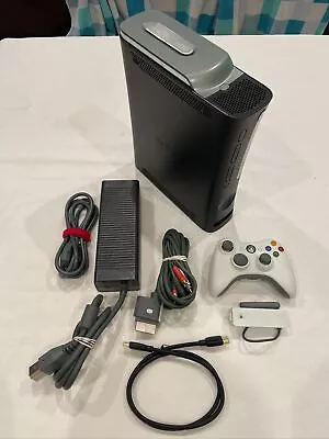 $69.95 • Buy Microsoft Xbox 360 Elite 20GB Console Bundle OEM Controller WiFi Dongle WORKS!
