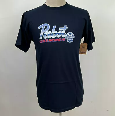 Loser Machine X Pabst Blue Ribbon Men's T-Shirt Chrome Navy Blue Size M NWT • $15.19