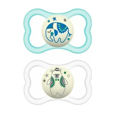 Mam Air Night Glow In The Dark Pacifier With Sterilizer Box 6-16m • $10.99