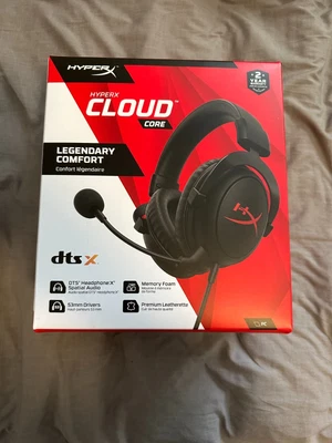 $90 • Buy Gaming Headset & Microphone HyperX Cloud Core 7.1, PC, PlayStation, Xbox, Switch