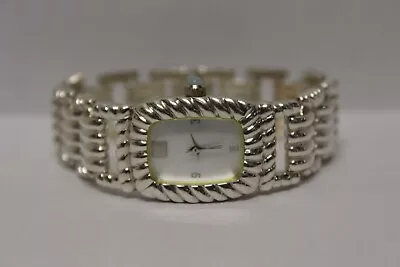 Judith Ripka Sterling Silver .925 Mother Of Pearl Quartz Watch F2B6 • $134.39