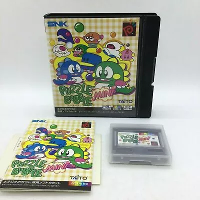 Puzzle Bobble Mini  With Box And Manual Neo Geo Pocket • $268.68