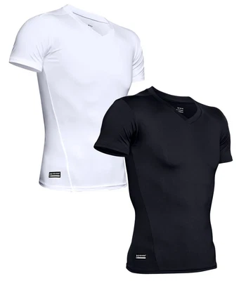 $21.95 • Buy Under Armour UA Mens Tactical HeatGear Compression V-Neck T-Shirt 1216010