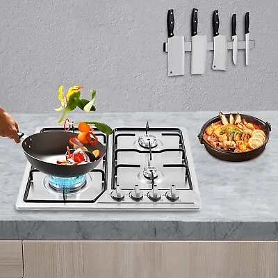 23 Inch 4 Burners Built-in Gas Stove Propane LPG/NG Countertop Cooktop Cooker • $139