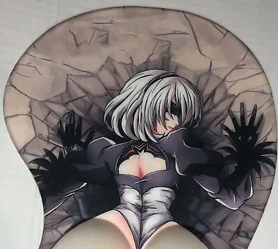 3D Ergonomic Anime Mouse Pad Nier Automata Gel Mat With Wrist Rests 3D Game Hot • $21