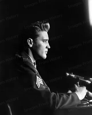 8x10 Print Elvis Presley Memphis Tennessee Army Press Conference 1958 #2715 • $15.99