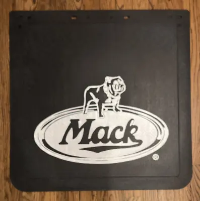 Mack Trucks 24  X 24  Mud Flaps Pair Black & White Poly • $68.90