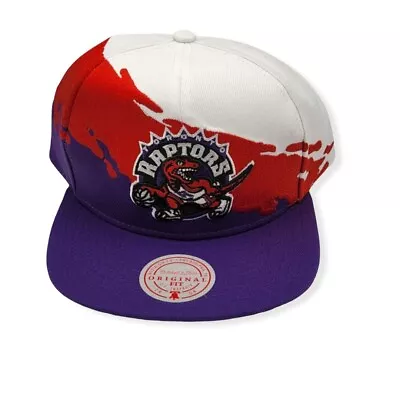 Mitchell & Ness Toronto Raptors Paintbrush Adjustable Snapback Hat Cap • $38.99