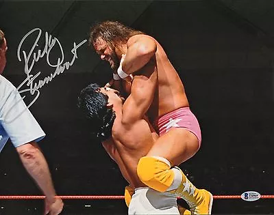 Ricky Steamboat Signed WWE 11x14 Photo BAS COA Wrestlemania 3 V Macho Man Savage • $59.99