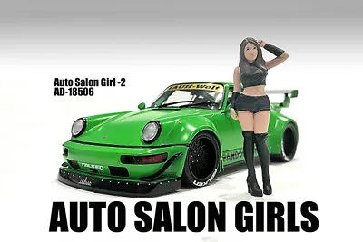 Auto Salon Girls Figure 2 American Diorama Showcasts 1:18 Scale Lady 3.5  • $8.99