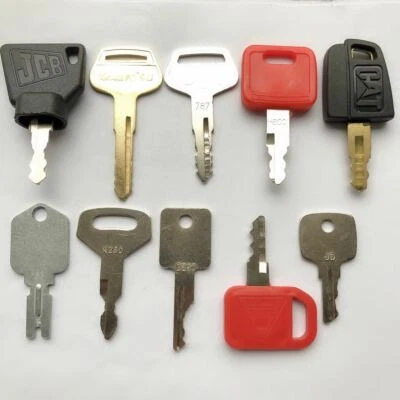 $24.68 • Buy 10 Keys Heavy Equipment / Construction Ignition Key Set CAT Deere Komatsu JCB