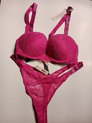 Victoria's Secret Very Sexy Push-up Bra And Panty Set (NWT/38B/XL) • $38.95