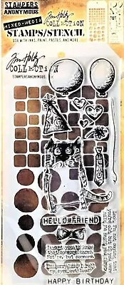 Tim Holtz Stampers Anonymous Clear Stamps & Stencil Set YOU PICK Over 35 Styles • $14.95