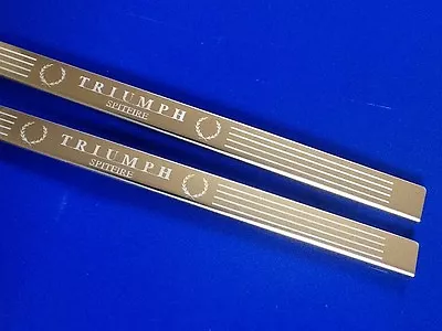 Triumph Spitfire LAST PAIR Door Sills Kick Plates Stainless Etched Fixing • $96.80