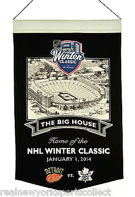 2014 Nhl Winter Classic Red Wings Vs. Maple Leafs Big House Stadium Banner New • $99.99