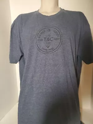 TC Surf Surfing T-shirt Size 2XL Yin Yang Balance Blue Gray • $12