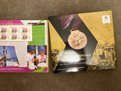 £170 • Buy London 2012 Olympic Compendium Team GB Gold Medal Winners Stamp Collection