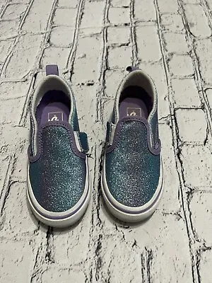 Kid’s Vans Ombré Glitter Slip On Sneakers  Size US 10/EURO 26.5 • $23