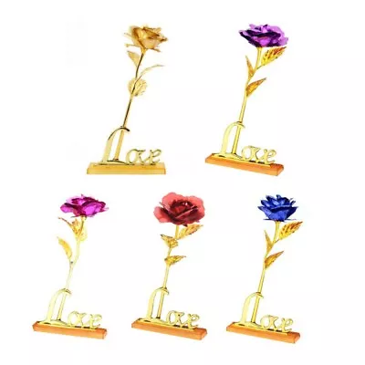 Gold Plated Rose Flower Foil For Valentine's Day Gift Eternal LOVE Mother's Day • $12.89