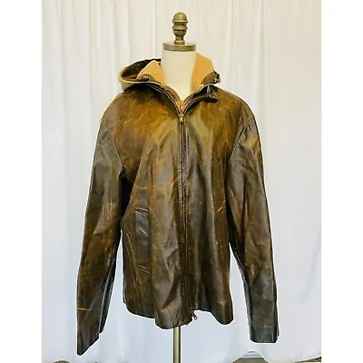 Vera Pelle Italian Leather Jacket Italian Sz 52 • $69