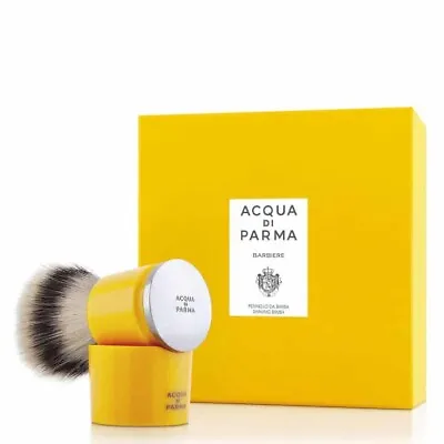 Acqua Di Parma Barberie Yellow Men's Badger  Shave Brush  Set Men's Grooming NIB • $285