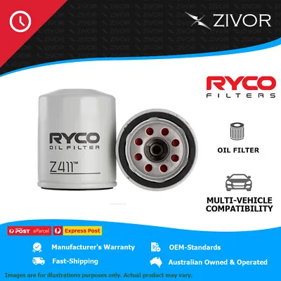 New RYCO Oil Filter Spin On For MITSUBISHI FTO DE3A (GREY IMPORT) 2.0L 6A12 Z411 • $31.62