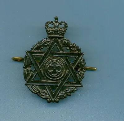 Jewish Chaplain Qc.coated Metal Army Cap Badge • £12.50