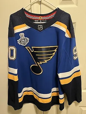 $160 • Buy St Louis Blues Ryan O’Reilly Adidas W/ 2019 SC Patch Size 54