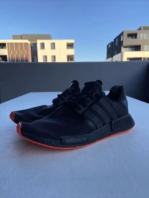 $85.95 • Buy Adidas NMD_R1 Core Black Solar Red Sneakers UK10.5 US11EUR45.5 JP290 CHN280