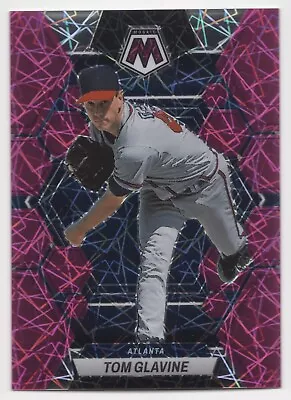 2023 Panini Chronicles Mosaic TOM GLAVINE #12 Pink Velocity Prizm /17-Braves • $14.99