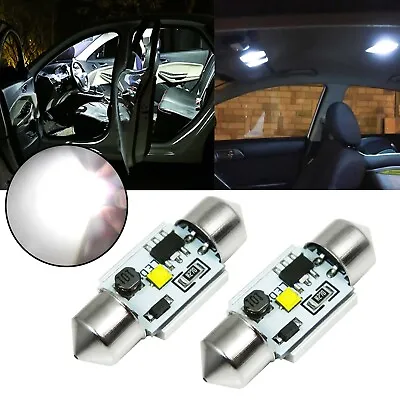 White XP-E 1.25  31mm Festoon LED Bulb DE3175 Fit Toyota Vanity Mirror Map Light • $24.25