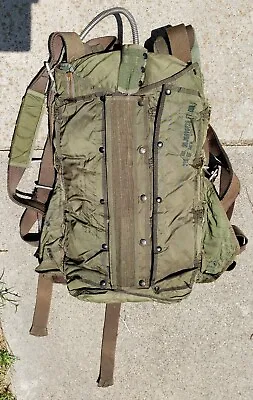 Allied Military Parachute Harness & Packed Parachute - Vintage 60s 70s -￼Israel? • $499.95