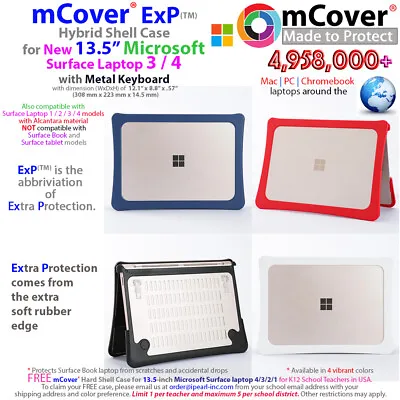 NEW MCover ExP(TM) Hybrid Shell Case For 13.5  Microsoft Surface Laptop 4 3 2 1 • $27.99