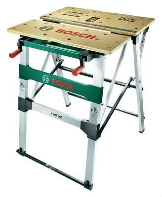 £154.22 • Buy  BOSCH Mobile Workbench Saw Horse Folding Workmate Work Table Clamps Crank NEW