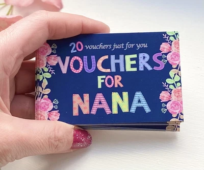 £5.95 • Buy Nana Birthday Day Present Coupons Nanny Unique Keepsake Ideas Grandchilren