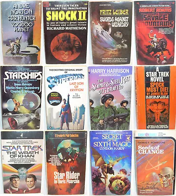 FANTASY & SCIENCE FICTION [ MULTI-LISTING ] Book Titles * S * Sci-Fi Vintage  • $7.95