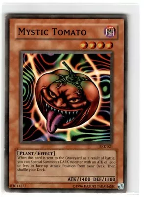 Yu-Gi-Oh! Mystic Tomato Common SKE-021 Moderately Played Unlimited • $2.04