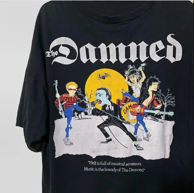 $12.99 • Buy Vintage The Damned Rock Band Music Tour Concert T-Shirt The Damned T-Shirt