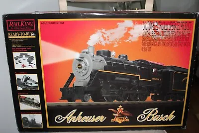 Rail King Anheuser Busch 2-8-0 Steam Freight R-T-R Train Set • $350