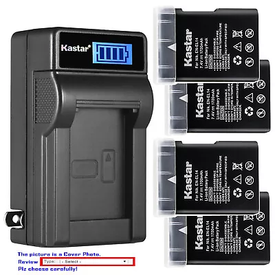 Kastar Battery LCD Wall Charger For Nikon D5200 D5300 D3100 D3200 D3300 P7000 • $37.99