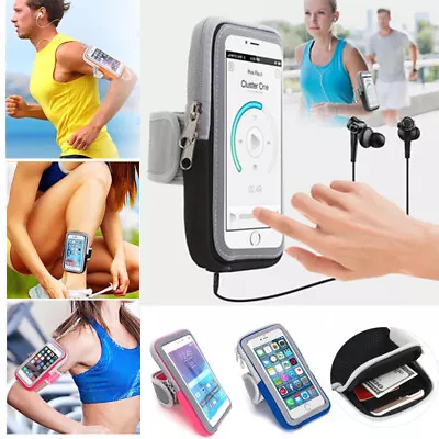 Sport Running Jogging Gym Armband Arm Bag Case Pouch For IPhone  14 15 Pro Max • $7.56