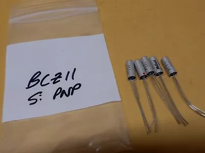 Mullard BCZ11 Silicon PNP Transistor Qty 5 NOS Sample Hfe Shown • $30