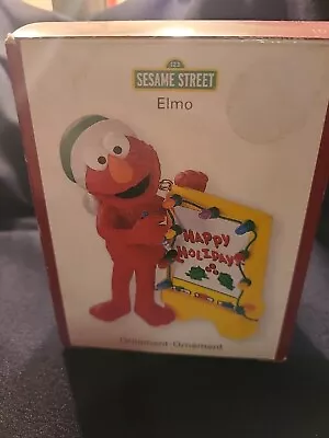 ELMO Happy Holidays Carlton Heirloom Sesame Street Ornament please Read  • $7.99