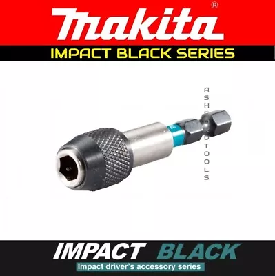 Makita Bit Holder Impact Black Series Magnetic Driver Insert Bits Holder Adapter • £8.87