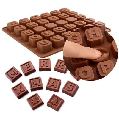 £3.39 • Buy ALPHABET BLOCKS Letters Silicone Mould Chocolate Fondant Wax Melt Mold