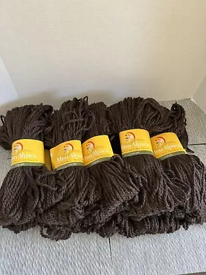 Misti Alpaca Hand Paint Baby Alpaca Yarn Lot Of 10-Chunky 100g/109yd Color-Brown • $200