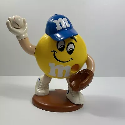 M&M’s Baseball Player Yellow Dispenser Collectable Mars Plastic 24cm High • $46.71