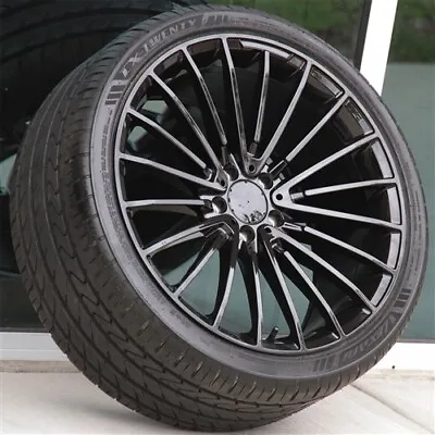 Set(4) 22X9/10.5 5X112 WHEELS & TIRES PKG BENZ S550 S560 S63 S CLASS WITH TPMS • $2229