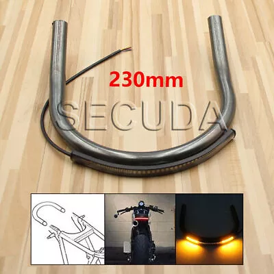 230mm Bent Motorcycle Rear Seat Loop Frame Hoop Tracker End Flat Cafe Racer • $36.69